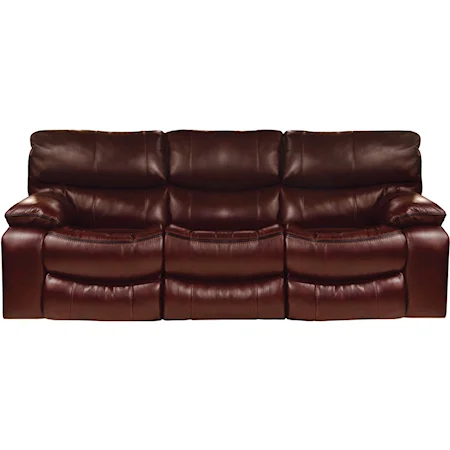 Power Lay Flat Reclining Sofa with Welt Stitching